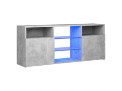 TV skříňka s LED osvětlením betonově šedá 120 x 30 x 50 cm