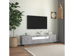 TV skříňka s LED osvětlením betonově šedá 160 x 35 x 40 cm