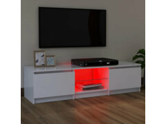 TV skříňka s LED osvětlením bílá 120 x 30 x 35,5 cm