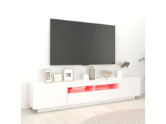 TV skříňka s LED osvětlením bílá 200 x 35 x 40 cm