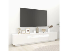 TV skříňka s LED osvětlením bílá 200 x 35 x 40 cm