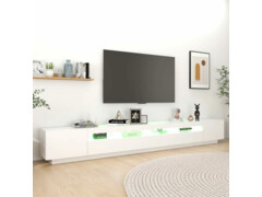 TV skříňka s LED osvětlením bílá 300 x 35 x 40 cm