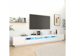 TV skříňka s LED osvětlením bílá 300 x 35 x 40 cm