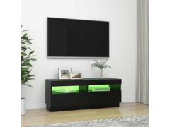 TV skříňka s LED osvětlením černá 100 x 35 x 40 cm