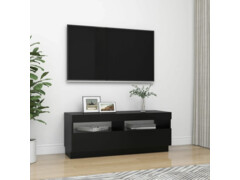 TV skříňka s LED osvětlením černá 100 x 35 x 40 cm