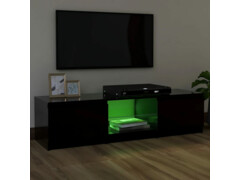 TV skříňka s LED osvětlením černá 120 x 30 x 35,5 cm