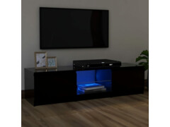 TV skříňka s LED osvětlením černá 120 x 30 x 35,5 cm