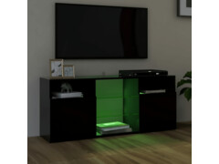TV skříňka s LED osvětlením černá 120 x 35 x 50 cm