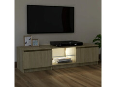 TV skříňka s LED osvětlením dub sonoma 120 x 30 x 35,5 cm