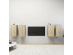 TV skříňky 4 ks dub sonoma 30,5 x 30 x 60 cm dřevotříska