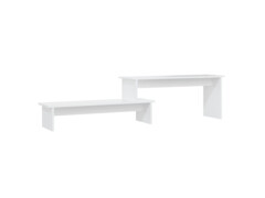 TV stolek bílý 180 x 30 x 43 cm dřevotříska