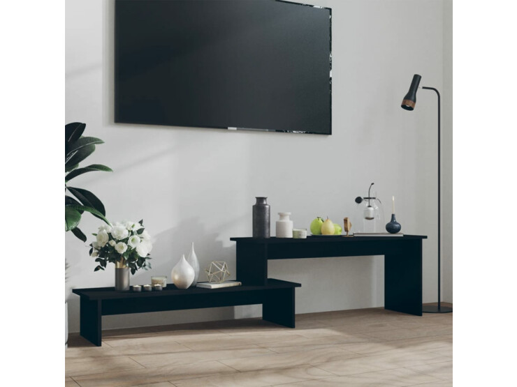 TV stolek černý 180 x 30 x 43 cm dřevotříska