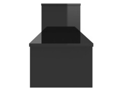 TV stolek černý s vysokým leskem 180 x 30 x 43 cm dřevotříska