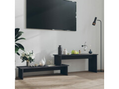 TV stolek šedý 180 x 30 x 43 cm dřevotříska