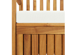 Úložná lavice s poduškou 170 cm masivní akáciové dřevo