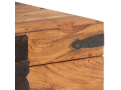 Úložná truhla 40 x 40 x 40 cm masivní akáciové dřevo