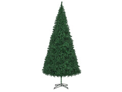 Umělý vánoční stromek s LED diodami a sadou koulí 500 cm zelený