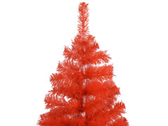 Umělý vánoční stromek se stojanem červený 150 cm PVC