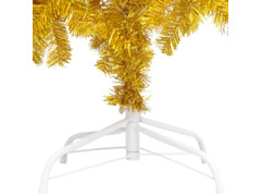 Umělý vánoční stromek se stojanem zlatý 120 cm PET