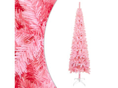 Úzký vánoční stromek růžový 120 cm