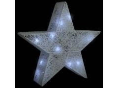 Vánoční LED hvězdy 3ks bílá síťovina venkovní i vnitřní použití