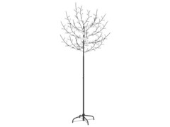 Vánoční strom 200 LED chladné bílé světlo třešňový květ 180 cm