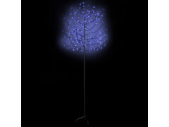 Vánoční strom 220 LED modré světlo třešňový květ 220 cm