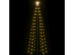 Vánoční stromek kužel 100 teplých bílých LED světel 70 x 180 cm