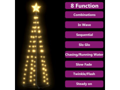 Vánoční stromek kužel 70 teplých bílých LED světel 50 x 120 cm