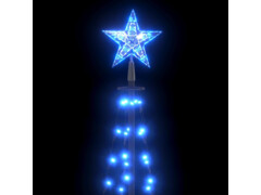Vánoční stromek kužel 84 modrých LED diod 50 x 150 cm