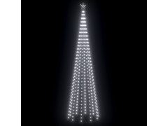 Vánoční stromek kužel studený bílý 400 LED diod 100 x 360 cm