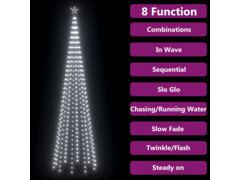 Vánoční stromek kužel studený bílý 400 LED diod 100 x 360 cm