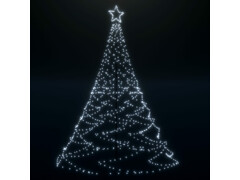Vánoční stromek s kovovým sloupkem 1400 LED studená bílá 5 m