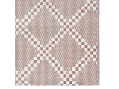 Venkovní koberec hnědý 160 x 230 cm PP