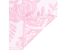 Venkovní koberec růžový 190 x 290 cm PP
