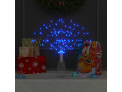 Venkovní vánoční ohňostroje 10 ks modré 20 cm 1400 LED diod