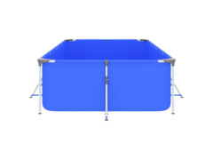  Bazén s ocelovým rámem 394 x 207 x 80 cm modrý