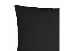  Dekorační polštáře 4 ks černé 40 x 40 cm textil