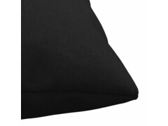  Dekorační polštáře 4 ks černé 40 x 40 cm textil