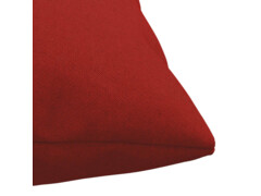  Dekorační polštáře 4 ks červené 60 x 60 cm textil