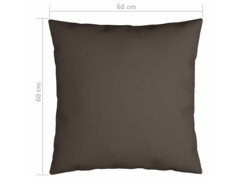  Dekorační polštáře 4 ks taupe 60 x 60 cm textil