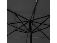 3stupňový slunečník s hliníkovou tyčí antracitový 2,5 x 2,5 m