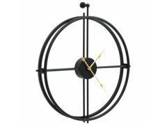  Nástěnné hodiny černé 52 cm železo