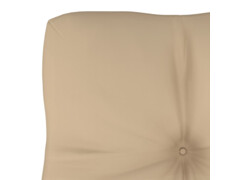  Poduška na pohovku z palet béžová 60 x 40 x 12 cm