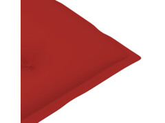  Podušky na zahradní židle 2 ks červené 100 x 50 x 7 cm