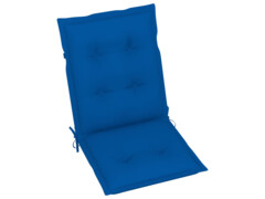  Podušky na zahradní židle 2 ks královsky modré 100 x 50 x 7 cm