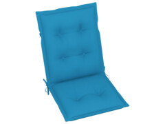  Podušky na zahradní židle 6 ks modré 100 x 50 x 7 cm