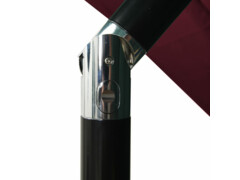 3stupňový slunečník s hliníkovou tyčí vínově červený 2,5x2,5 m