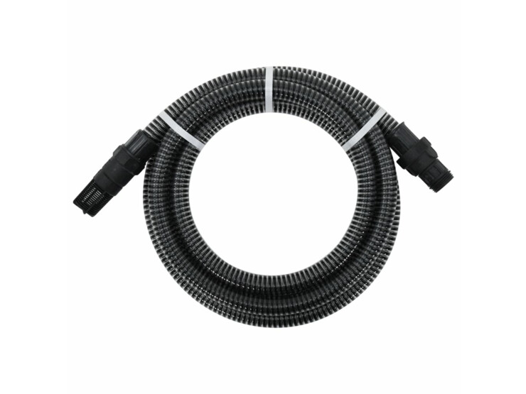  Sací hadice s PVC konektory 7 m 22 mm černá