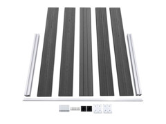  Set plotového dílce WPC 526 x 105 cm černý